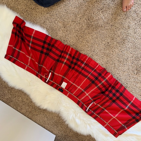 BURBERRY Red Plaid Nova Check Wrap Skirt Size 10 - Picture 9 of 10